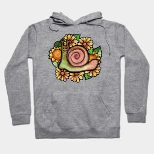 Floral Snail Hoodie